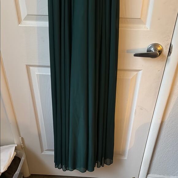 David's Bridal Celebrate DB Studio High-Neck Mesh Dress Juniper Green size 2 NWT - Picture 6 of 11